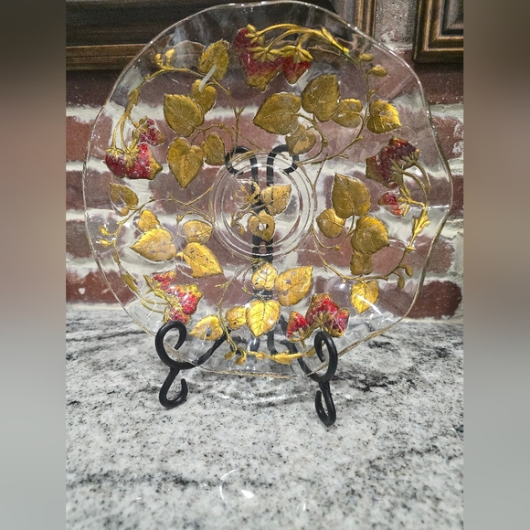 Dung Glass Company Other - Antique Goofus Glass Plate